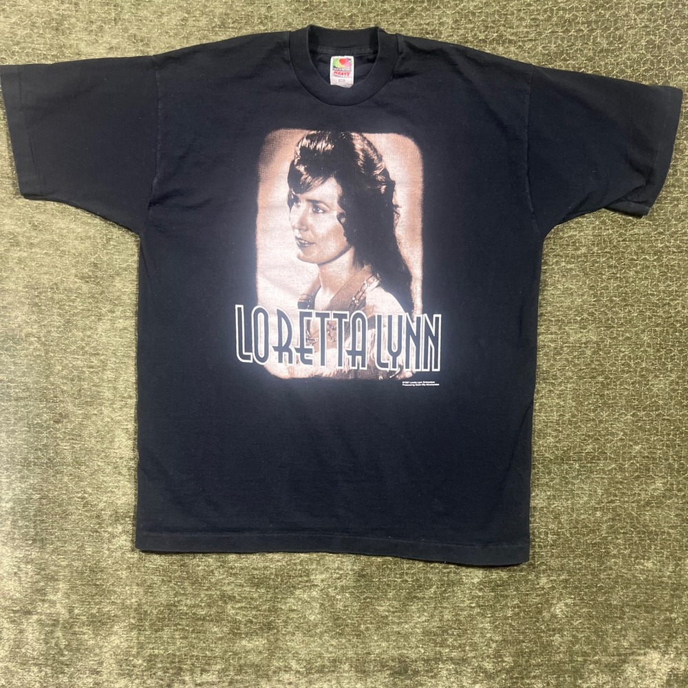 Loretta Lynn T-Shirt Mens XXL Black Vintage 1997 Single Stitch Fruit of the Loom